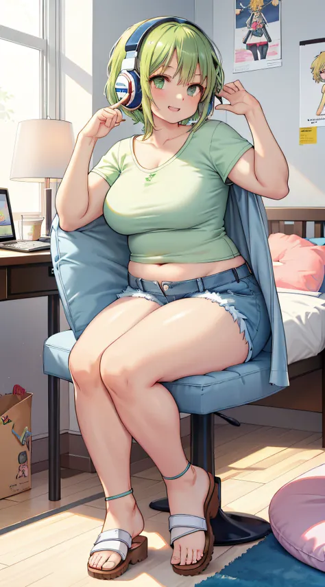 masterpiece, best quality, ultra-detailed, illustration, 2girl, sitting, playful, gaming, messy room, teenage, 15 year old, ligh...