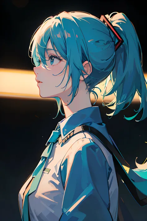 (best quality,4k,8k,highres,masterpiece:1.2),ultra-detailed,(realistic,photorealistic,photo-realistic:1.37),detailed facial features,
blue-haired girl with a blue jacket, anime style, profile shot of Rimuru Tempest, Rimuru Tempest, 2D animation, Rimuru Tem...