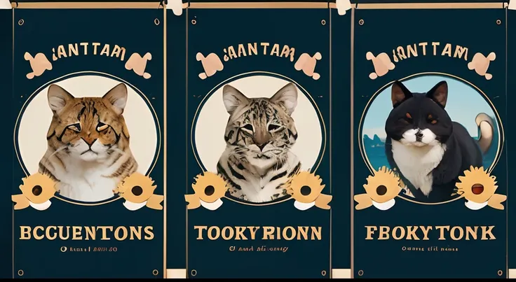 Funny animal theme banner design