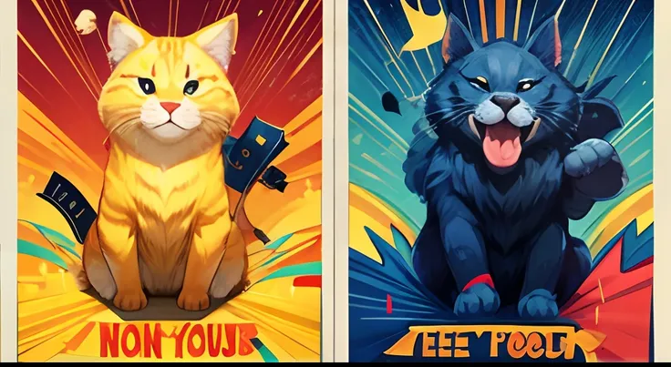 Funny animal theme banner design