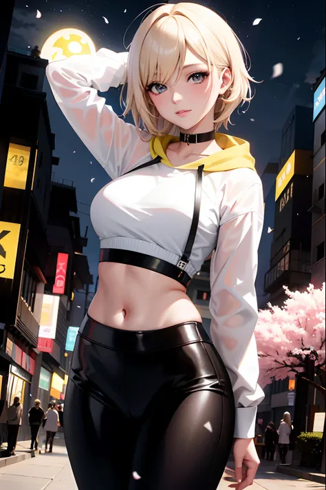 chica anime en traje blanco y negro posando en una calle de la ciudad, Estilo anime 4K, Mejor fondo de pantalla de Anime 4K Konachan, Fondo de pantalla de anime 4k, Guweiz en Pixiv Artstation, Guweiz en Artstation Pixiv, Anime Art Wallpaper 8K, Anime style...