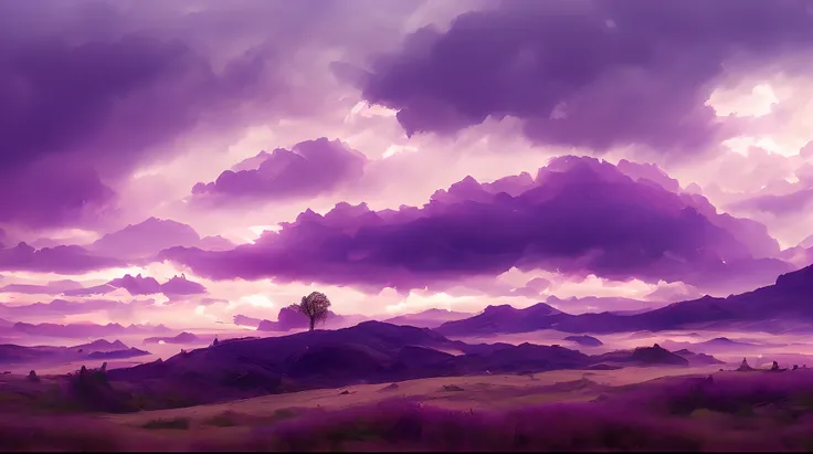 Purple sky