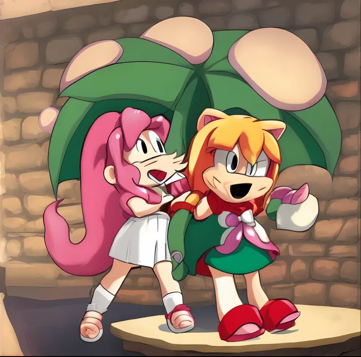 Amy rose getting a wedgie