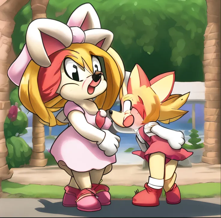 Amy rose getting a wedgie