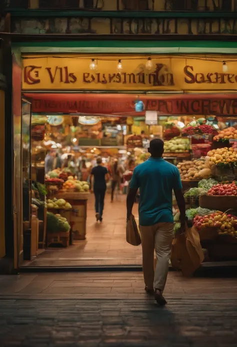 imagem realista de pessoas no comercio alegres e usando um sistema de venda no computador de forma eficiente