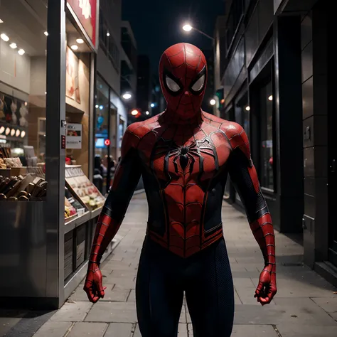 Spider-Man standing photo showing full body