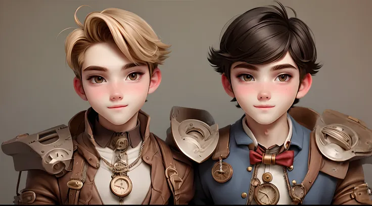 Steampunk twink man, young adult, twink, cute boy