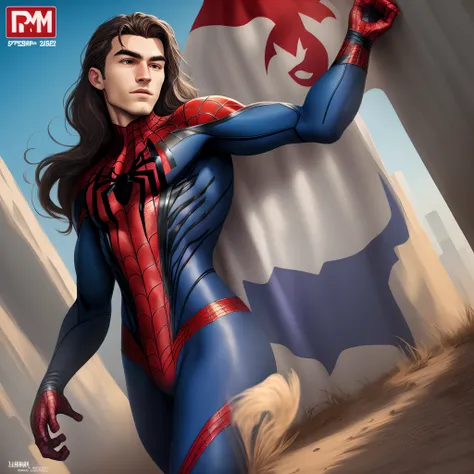 25 year old chilean spiderman  comic medium long hair