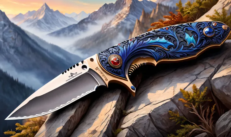 knife on a mountainside