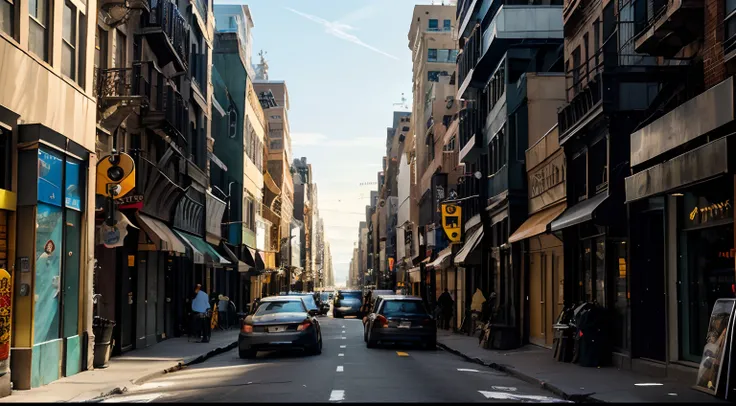 new york streets, streets of new york, street of new york, city streets, city streetscape, hight quality daylight, new york back street, busy streets, photograph of the city street, city street, city street view background, moroccan new york city street, b...