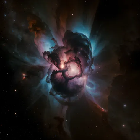 This concentration, caused by the gentle force of gravity, It forms a dense region known as a nebula.