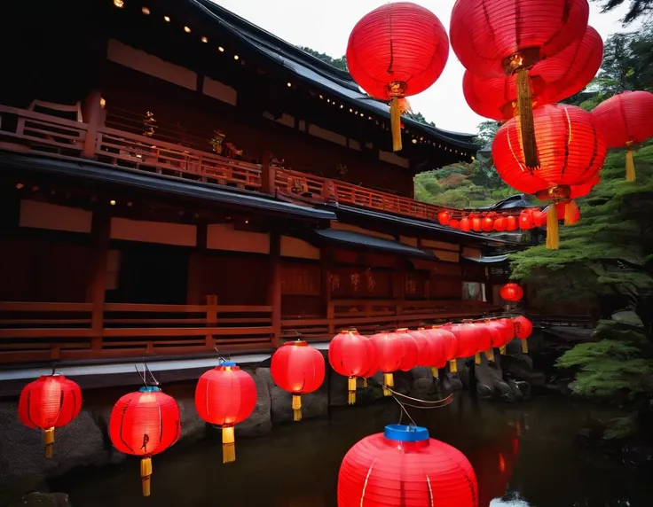 kyoto　shrines　natta　paper lanterns　youkai