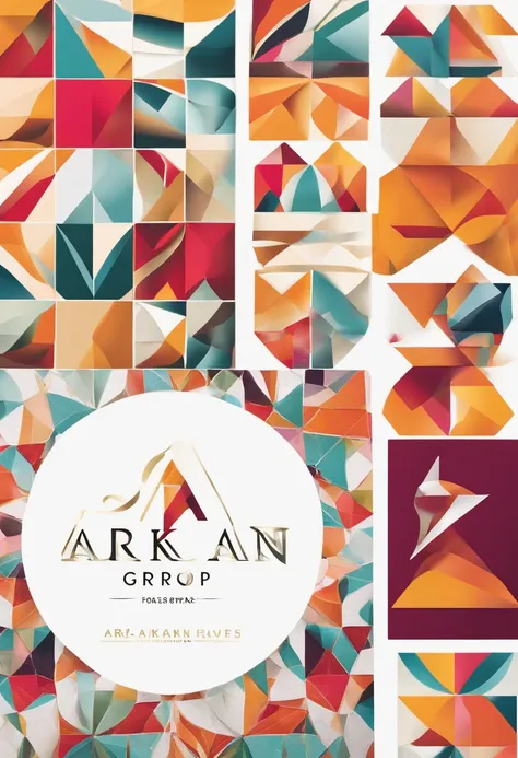 "Revamp your brand with a contemporary logo for ARKAN Group, highlighting a sleek letter design in bold and vibrant colors. Show the world your international reach with this elegant and eye-catching logo."