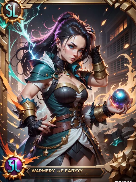 Card game, warrior, League of Legends character, League of Legends concept art, splash art, League of Legends splash art, official splash art, League of Legends art, League of Legends character art, League of Legends , League of Legends Splashart, skill po...