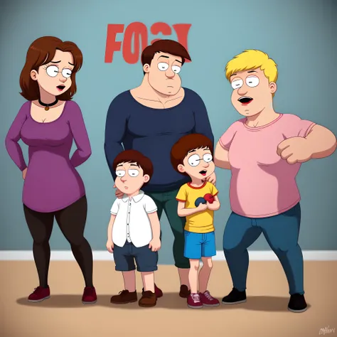 Family guy style character