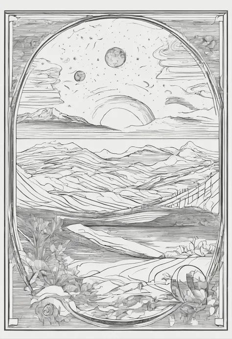 Johannes kepler sketches of sun and moon