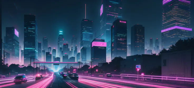 City image at night, Neon city in the background, Neon City, Cyberpunk background, neon megacity in the background, cinematic neon matte painting, cyberpunk neon lights, neon cityscape background, vaporwave city, cyberpunk city street background, city midn...