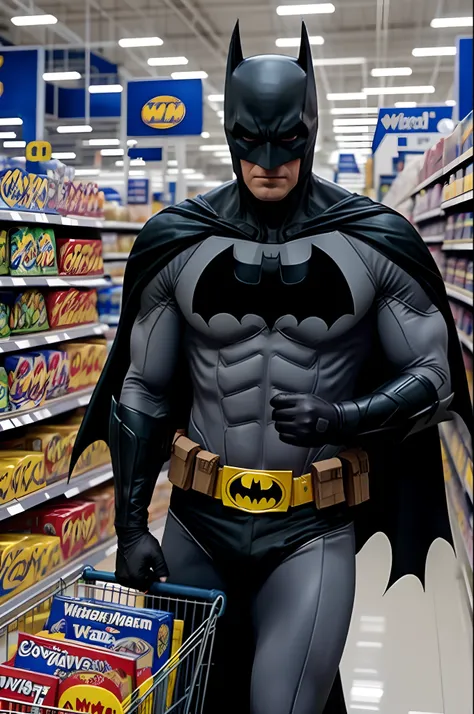 batman shopping at a wal-mart