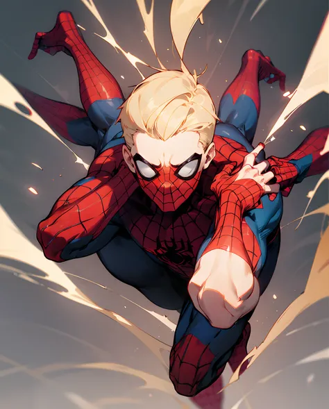 Spiderman short dirty blonde hair