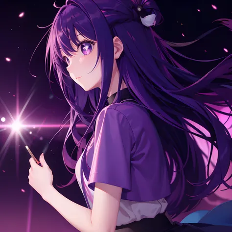 ai hoshino, purple hair,