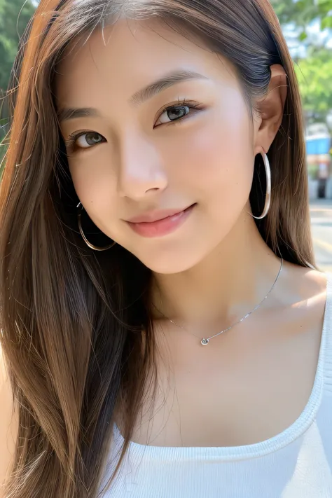 (8K, top-quality, ​masterpiece:1.3, 超A high resolution, A hyper-realistic), High Detail, ((Face like the real thing)), Photorealsitic, Raw foto, ((one beautiful women)), 22year old, Detailed face, beautidful eyes, realisticeyes, Eyes in Beautiful Details, ...