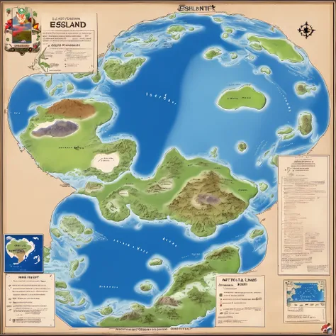 Map planet, multiple islands, ((detailed continents)), ((esthetic))