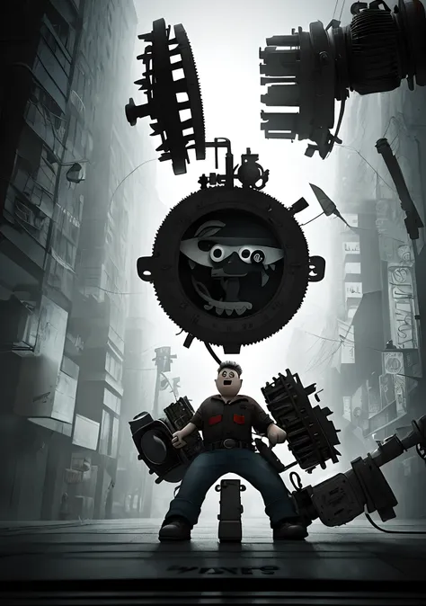 Create a Pixar 3D Animation Style Poster of the Saw Movie