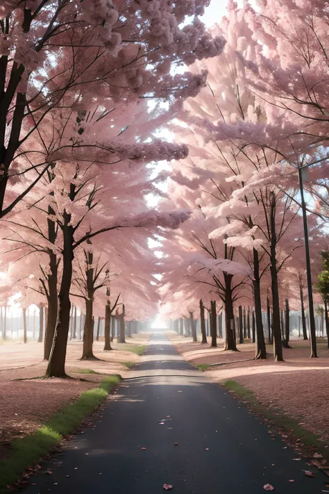 Pink forest