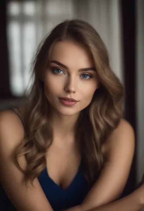 Woman with matching tank top and panties, Sexy girl with blue eyes, portrait sophie mudd, portrait corinna kopf, blonde hair and large eyes, Selfie einer jungen Frau, Augen im club Violet Myers, ohne Make-up, Natural makeup, Blick direkt in die Kamera, Ges...