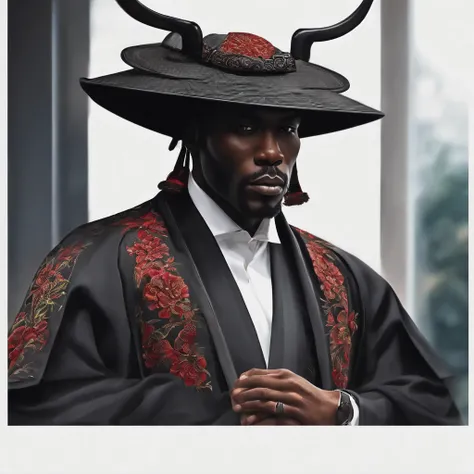 Black Samurai in Business Attire