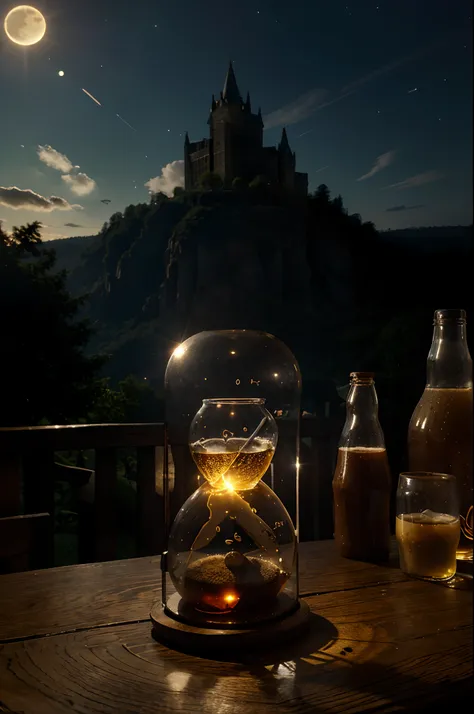 Potion: Bottle, glass, elixir, liquid, potion, brew, concoction, philter, draught, elixir of life, elixir of time
Time-slowing: Slow motion, time dilation, time travel, hourglass, clock, stopwatch, sundial, hourglass sand, time vortex, time warp
Background...