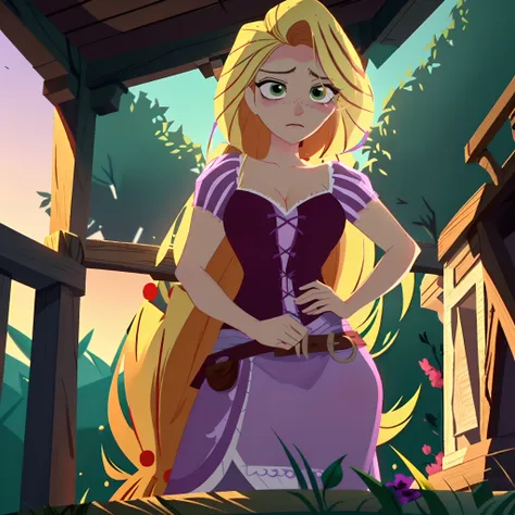 rapunzel was robbed and beaten outside of a forest cabinet, and had endured hours of pain, beatings, slashes, gun shots, and blo...