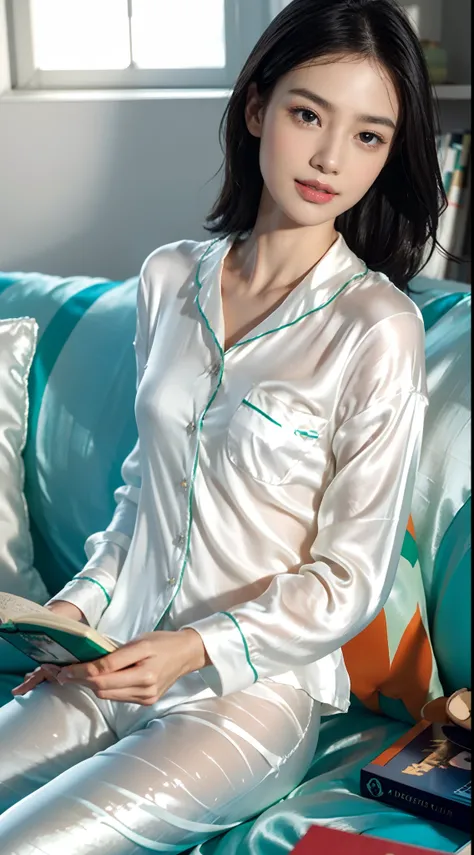 (shoulder-length straight black short hair:0.9),Upper body, （Extremely meticulous CG 8k wallpaper），（Extremely refined and beautiful），（Masterpiece），（best qualtiy:1.0），（Ultra High Resolution:1.0），beautiful light up，Perfect lightning，realistic shaded，[A high ...