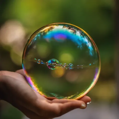 A beautiful soap bubble