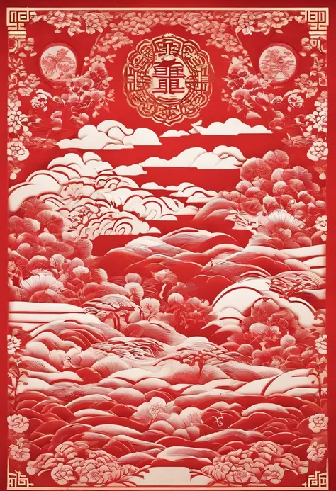 About Chinese New Year red envelope design，Add the culture of paper cutting to the material，Created on the theme of the Year of the Dragon，The purpose is to promote the reunion under the Chinese New Year culture，The meaning of the pressure money