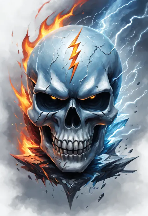 Fire, Ice and Thunder Skull