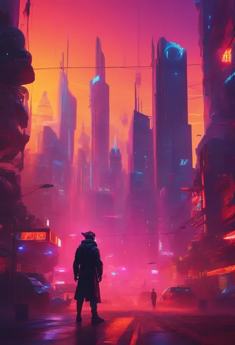 (a detailed painting) a cyberpunk scene with a Raposa character wearing virtual reality goggles. The character has bright, detailed eyes and an intricately designed face. The virtual reality goggles are futuristic, with a sleek and modern design. The Rapos...