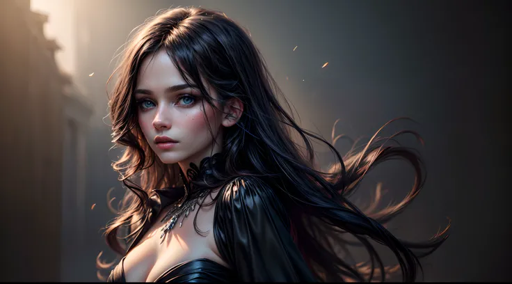 (best quality,4k,8k,highres,masterpiece:1.2),ultra-detailed,(realistic,photorealistic,photo-realistic:1.37),long black hair,fair skin,blue eyes,silk dress,jewels,fantasy,portraits,vivid colors,soft lighting, , naked