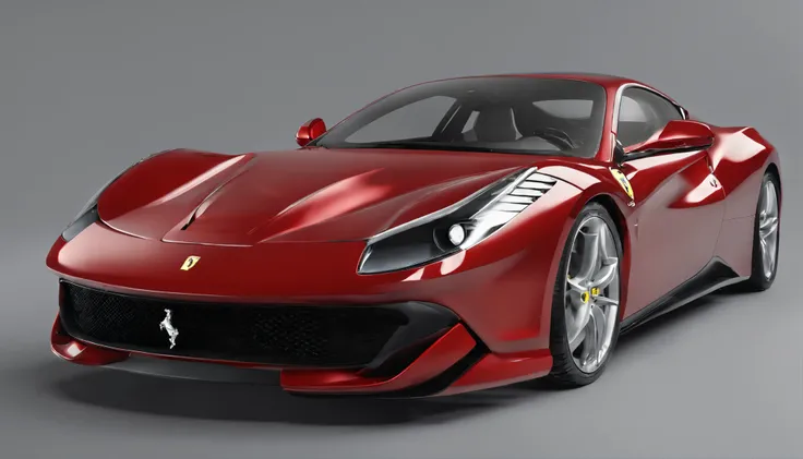 ferrari latest model in (red)