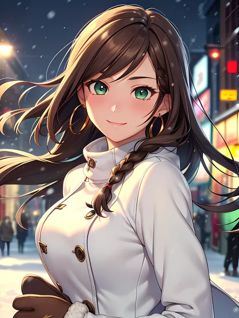 ((masterpiece, best quality, high resolution, UHD, perfect pixel, depth of field, 4k, RTX, HDR, extremely detailed)), 1girl, single, solo, 24 years old, beautiful anime girl, beautiful art style, anime character, sly smile, beautiful smile, ((long hair, br...