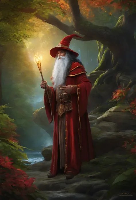 Fantasy art, wizard, solo