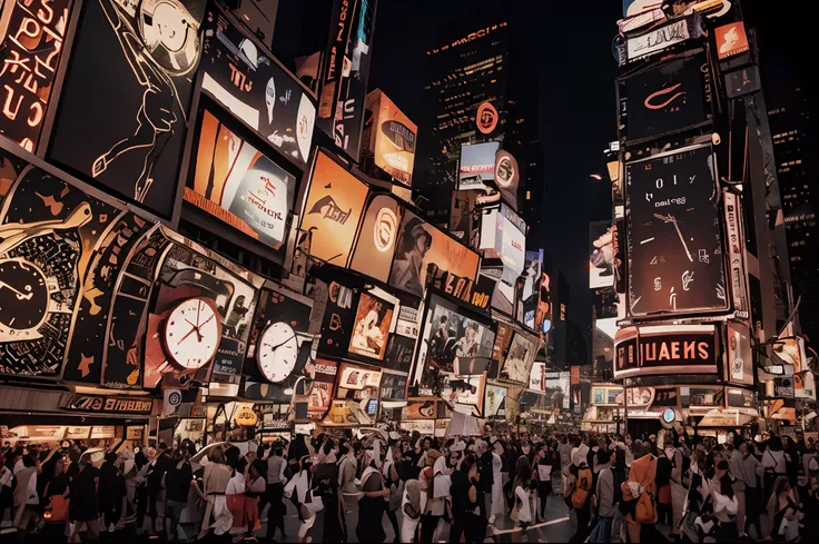 TIME SQUARE on Halloween night