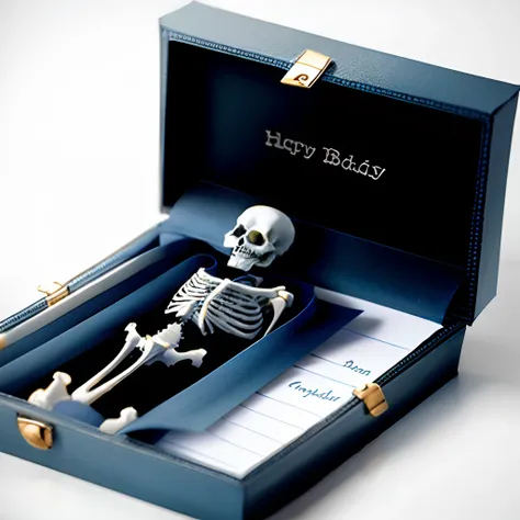 Skeleton 16 birthday card