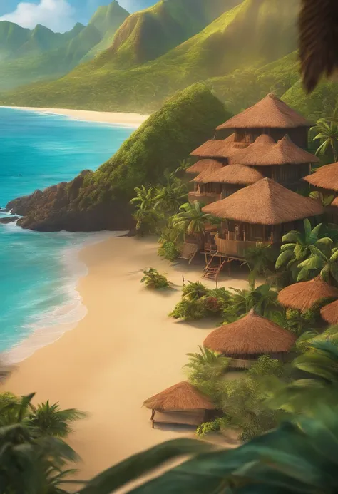 paisagem retirada do filme moana