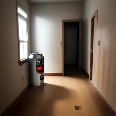 Theres a can in a creepy room