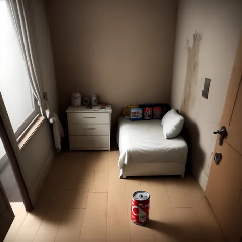 Theres a can in a creepy room