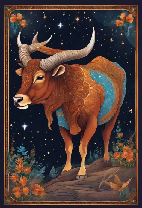 Taurus with stars and torustv written underneath