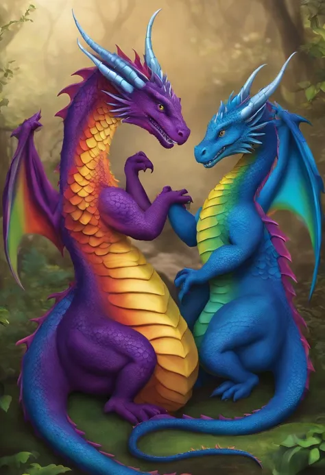 Gay dragons having male sex