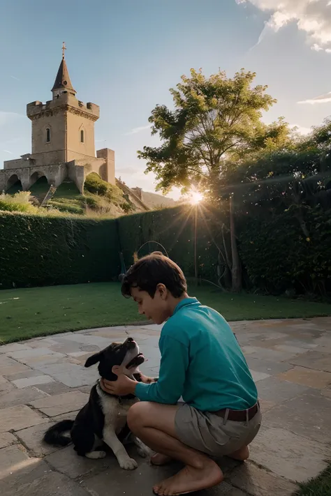 Em uma tarde serena, The town square unveiled a scene of pure poetry. The sky, A show of its own, tingia-se de tons quentes, onde o laranja, Pink and sky blue intertwined in a celestial ballet. Os raios de sol, agora suaves, cast a golden glow upon the wor...