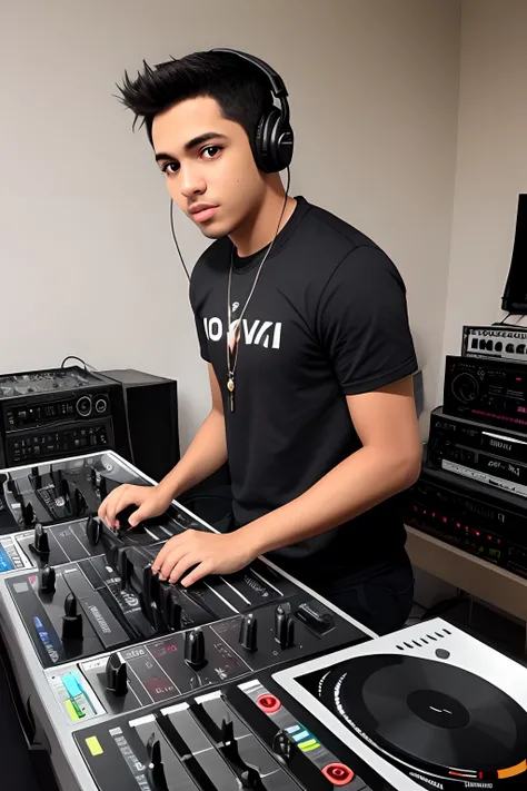 Quero um personagem negro dj jovem com o titulo de Dj davizinho